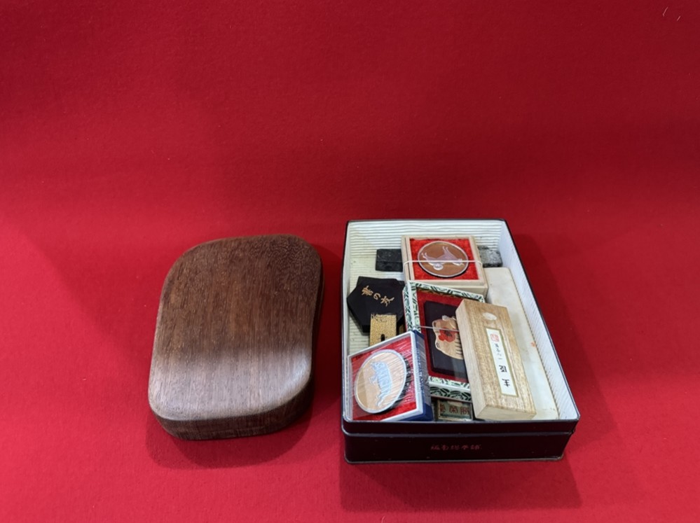 岡山で文房四宝　唐物の硯と唐物と日本の墨を買取させてもらいました。の画像