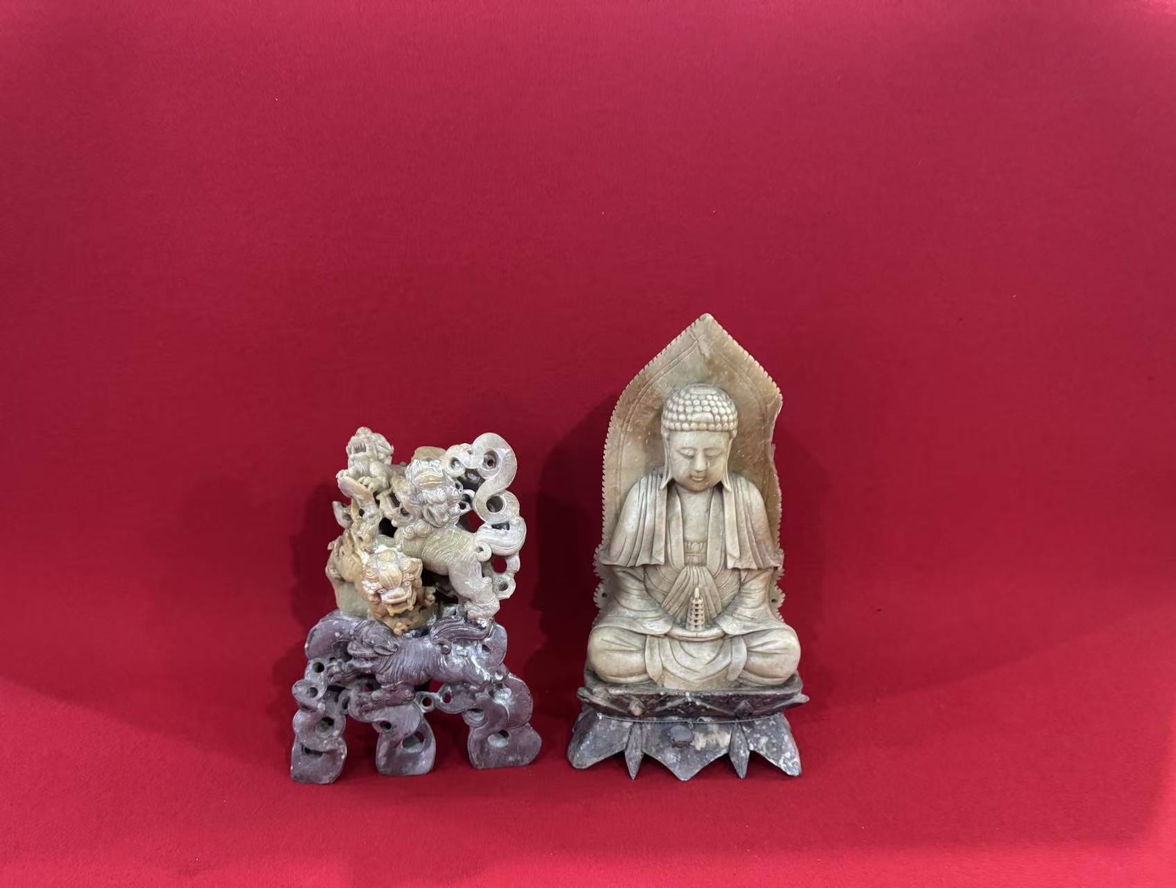 倉敷市で寿山石等で作られた中国の石の置物を買い取らせてもらいましたの画像
